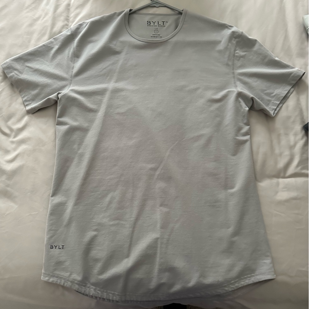 BYLT Basics LUX Gray Short Sleeve Tee